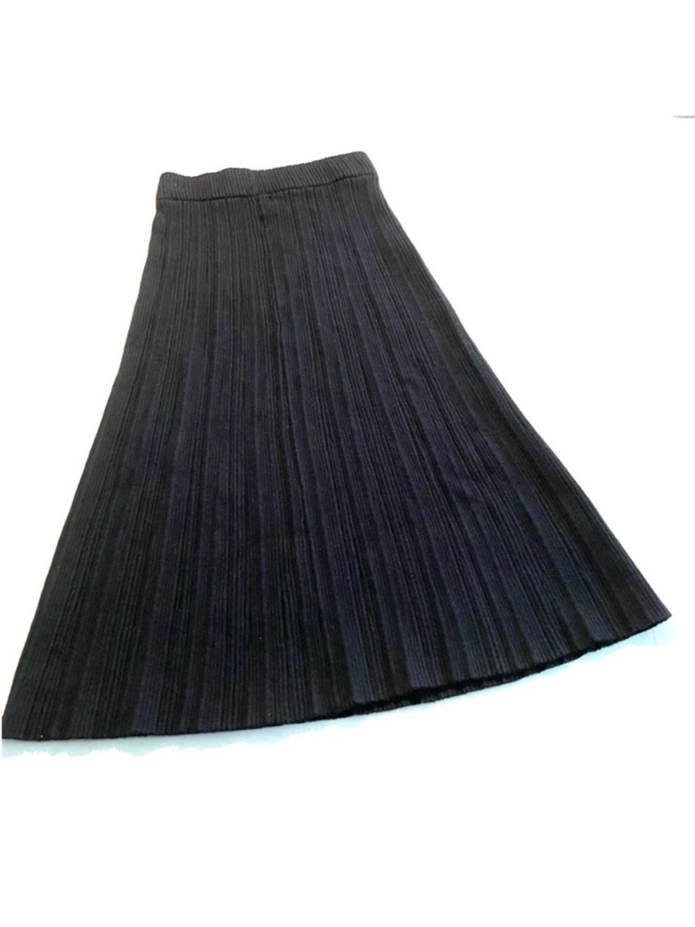 Thick Ribbed Knit Skirt A-line Black Women’s size‎ S NEW